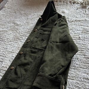 Zara Women’s Boxy Olive Green Collared Jacket